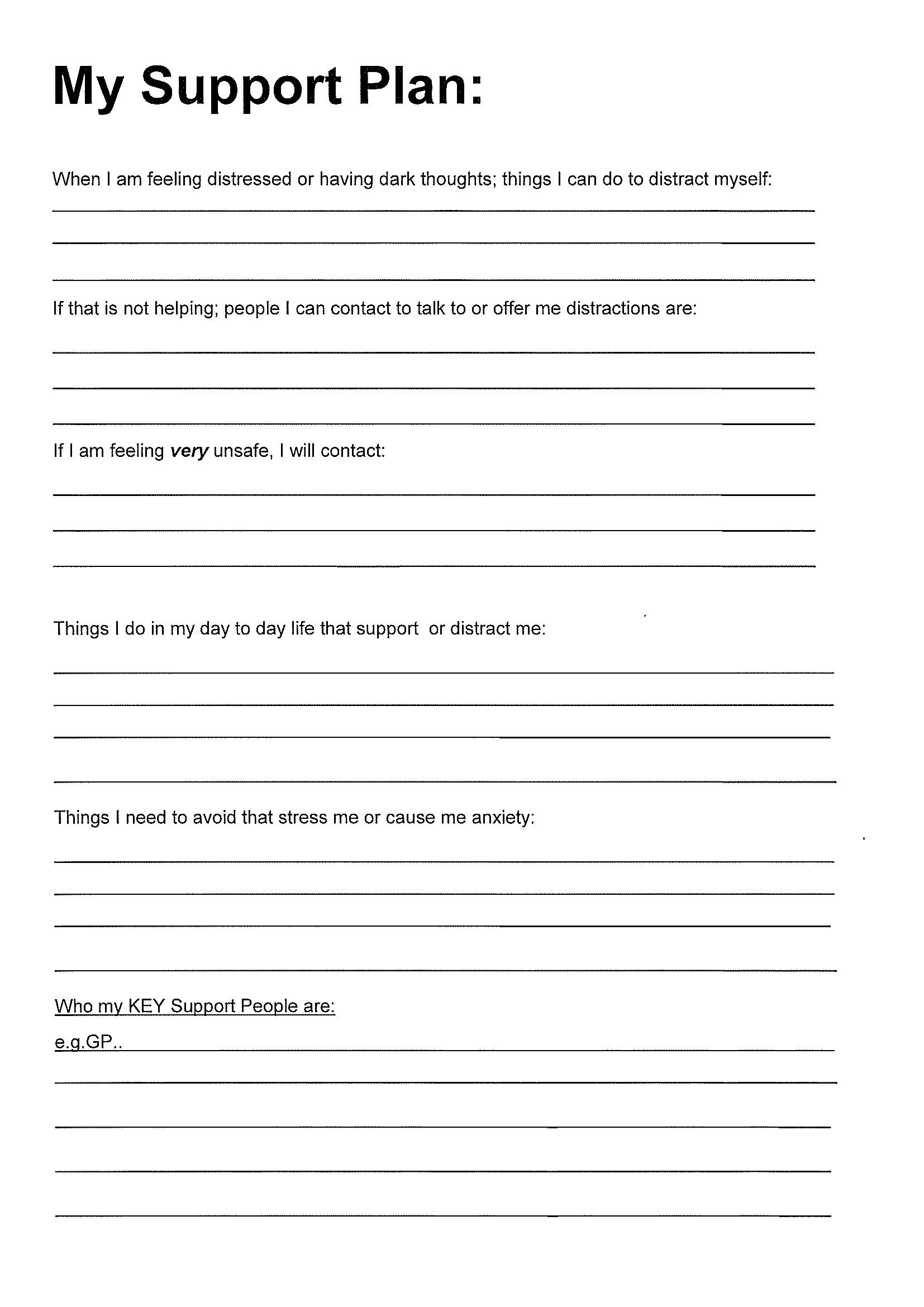Free Printable Mental Health Worksheets Printable Worksheets