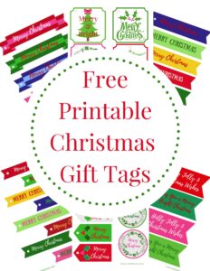 Free Printable Merry Bright Gift Tags ConfettiStyle