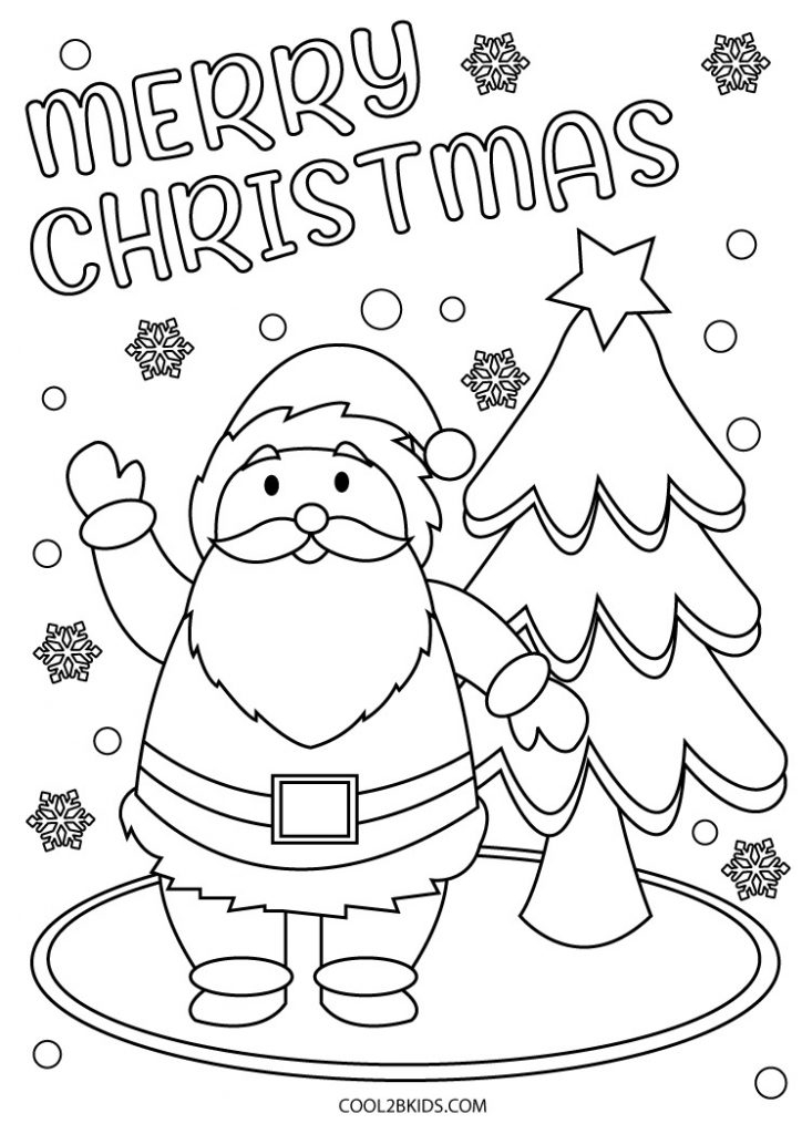 Free Printable Merry Christmas Coloring Pages For Kids