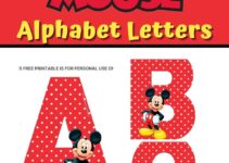 Free Printable Mickey Mouse Alphabet Letters