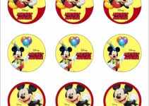 Free Printable Mickey Mouse Cake Topper Printable