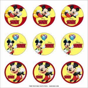 Free Printable Mickey Mouse Cake Topper Printable