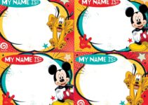 Free Printable Mickey Mouse Name Tags
