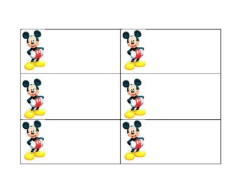 Free Printable Mickey Mouse Name Tags PRINTABLE TEMPLATES