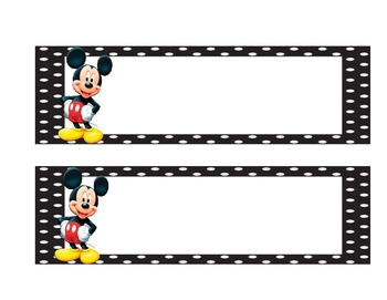 Free Printable Mickey Mouse Name Tags PRINTABLE TEMPLATES