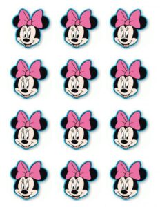 Free Printable Minnie Mouse Cupcake Toppers Printable Calendars AT A