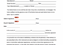Free Printable Mobile Home Rental Agreement