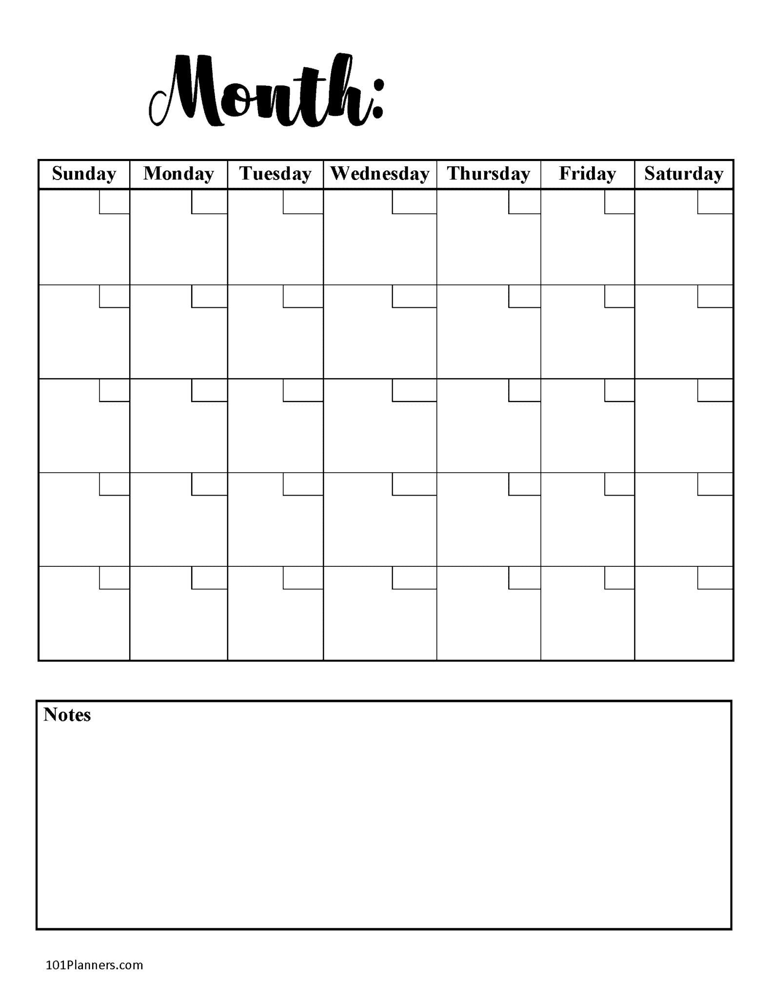 FREE Printable Monthly Calendar Word PDF Excel Or Designer
