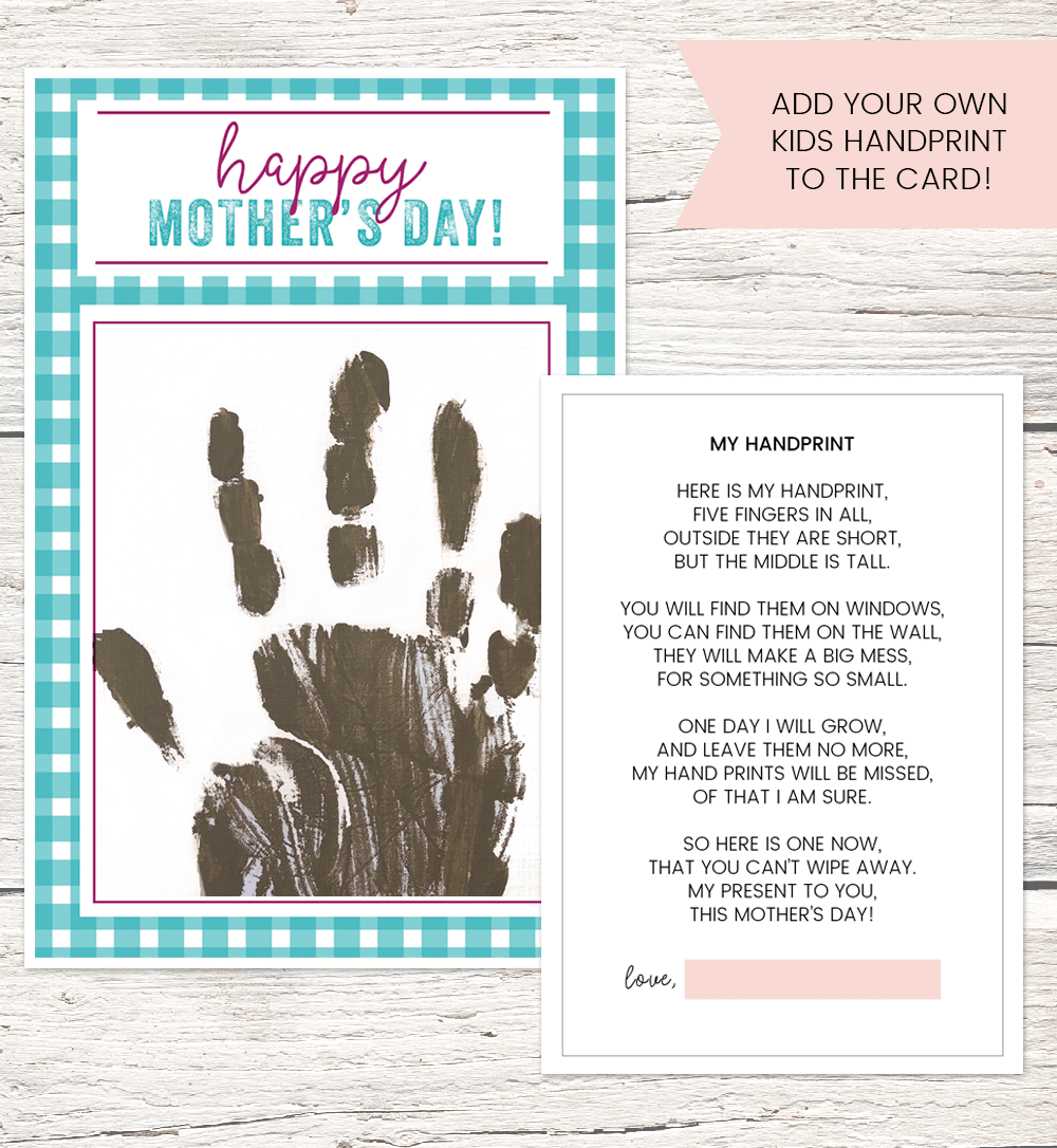 Free Printable Mother 39 s Day Handprint Poem