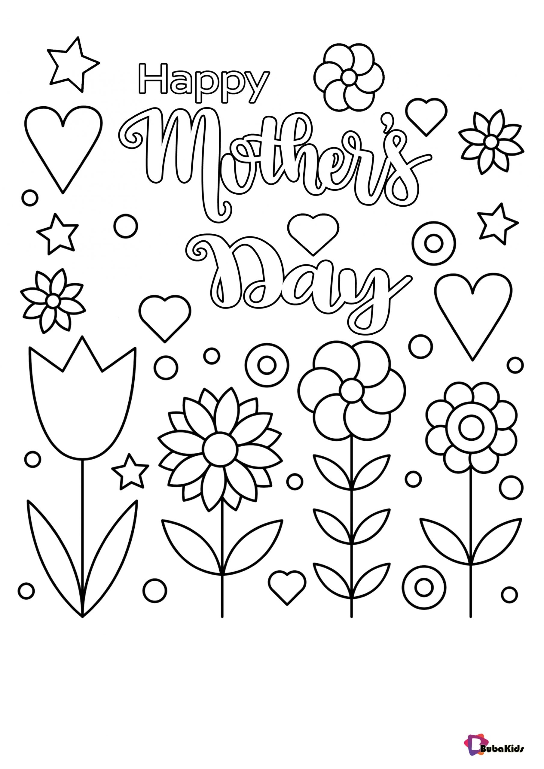 Free Printable Mothers Day Cards To Colour