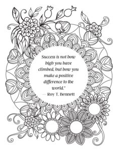 Free Printable Motivational Coloring Pages