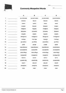 Free Printable Multiple Choice Spelling Tests Gerald Printable