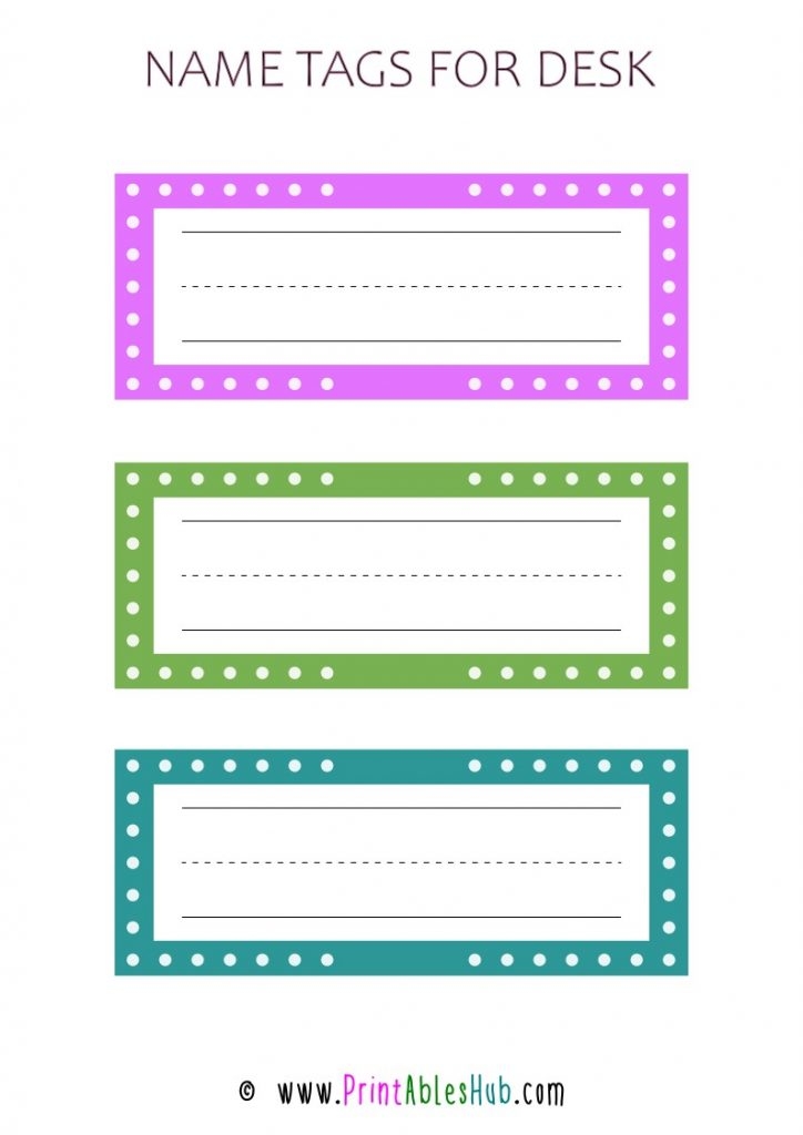 Free Printable Name Tags For Desks PDF Printables Hub