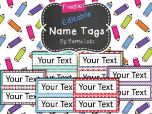 Free Printable Name Tags For School Desks Free Printable