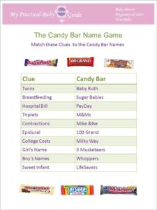 Free Printable Name That Candy Bar Game Printable Templates Free