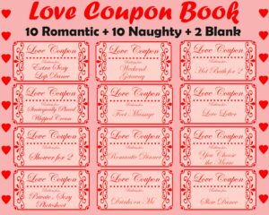 Free Printable Naughty Coupon Book Printable Templates