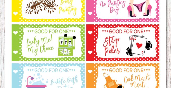 Free Printable Naughty Coupons For Him