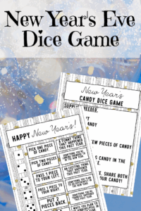 Free Printable New Year 39 s Eve Dice Game Play Party Plan