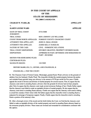 Free Printable No Fault Divorce Forms Mississippi For Vrogue co
