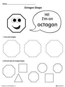 Free Printable Octagon Worksheets For Preschoolers