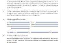 Free Printable Owner Operator Lease Agreement