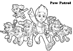 Free Printable Paw Patrol Coloring Page