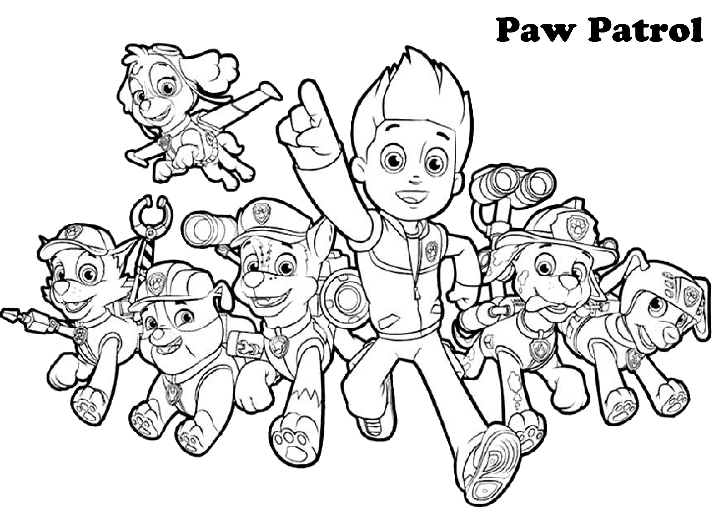 Free Printable Paw Patrol Coloring Pages