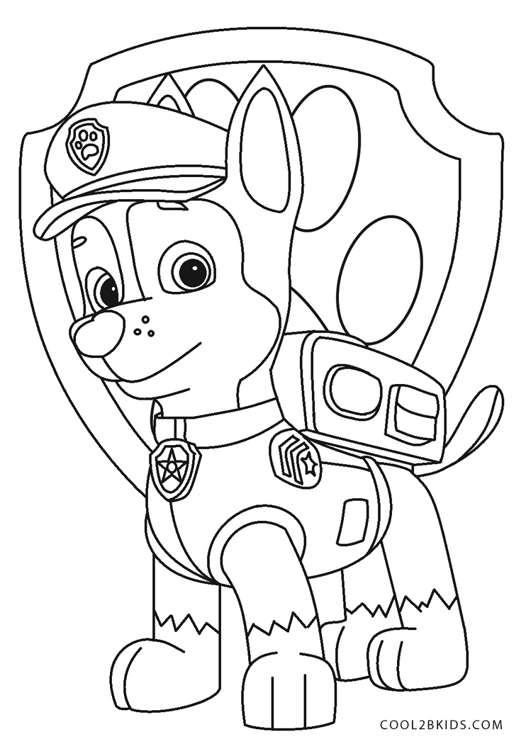 Free Printable PAW Patrol Coloring Pages For Kids