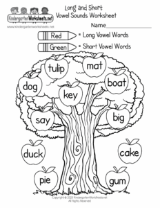 Free Printable Phonics Worksheet For Kids For Kindergarten