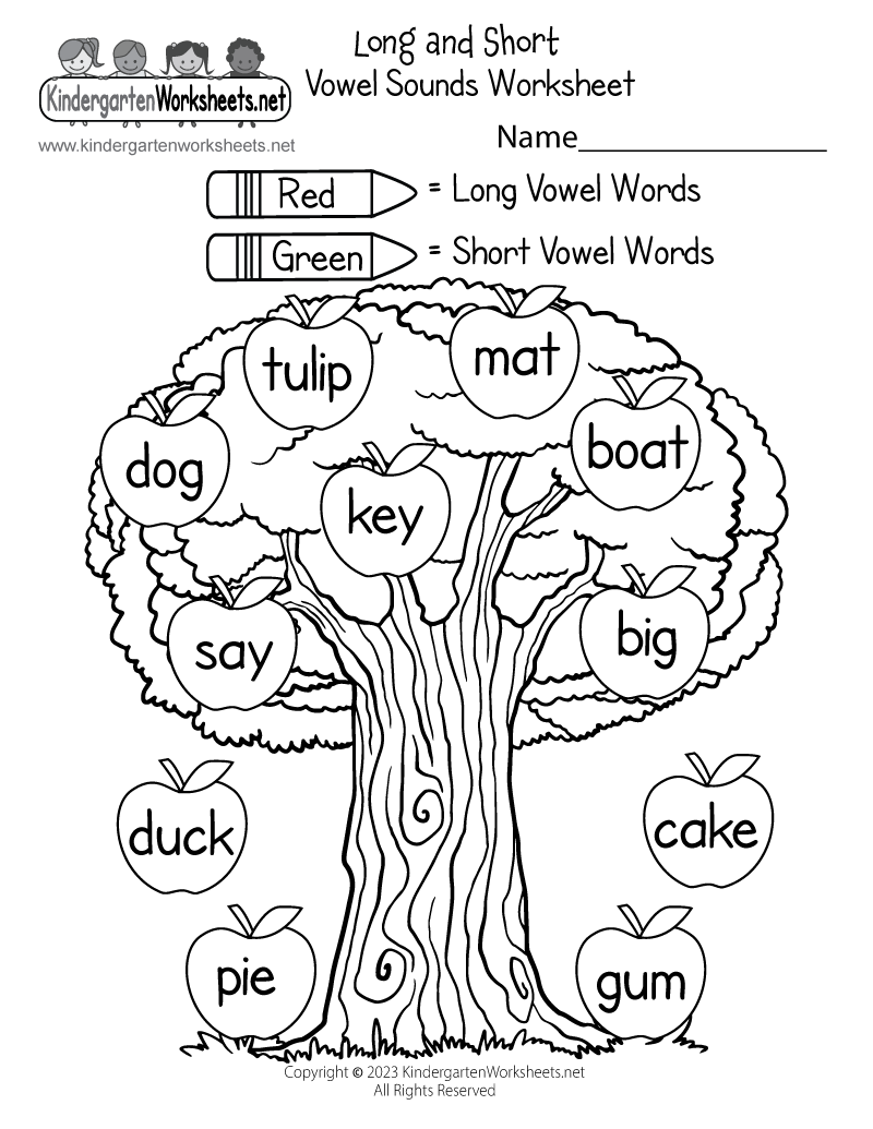 Free Printable Phonics Worksheet For Kids For Kindergarten