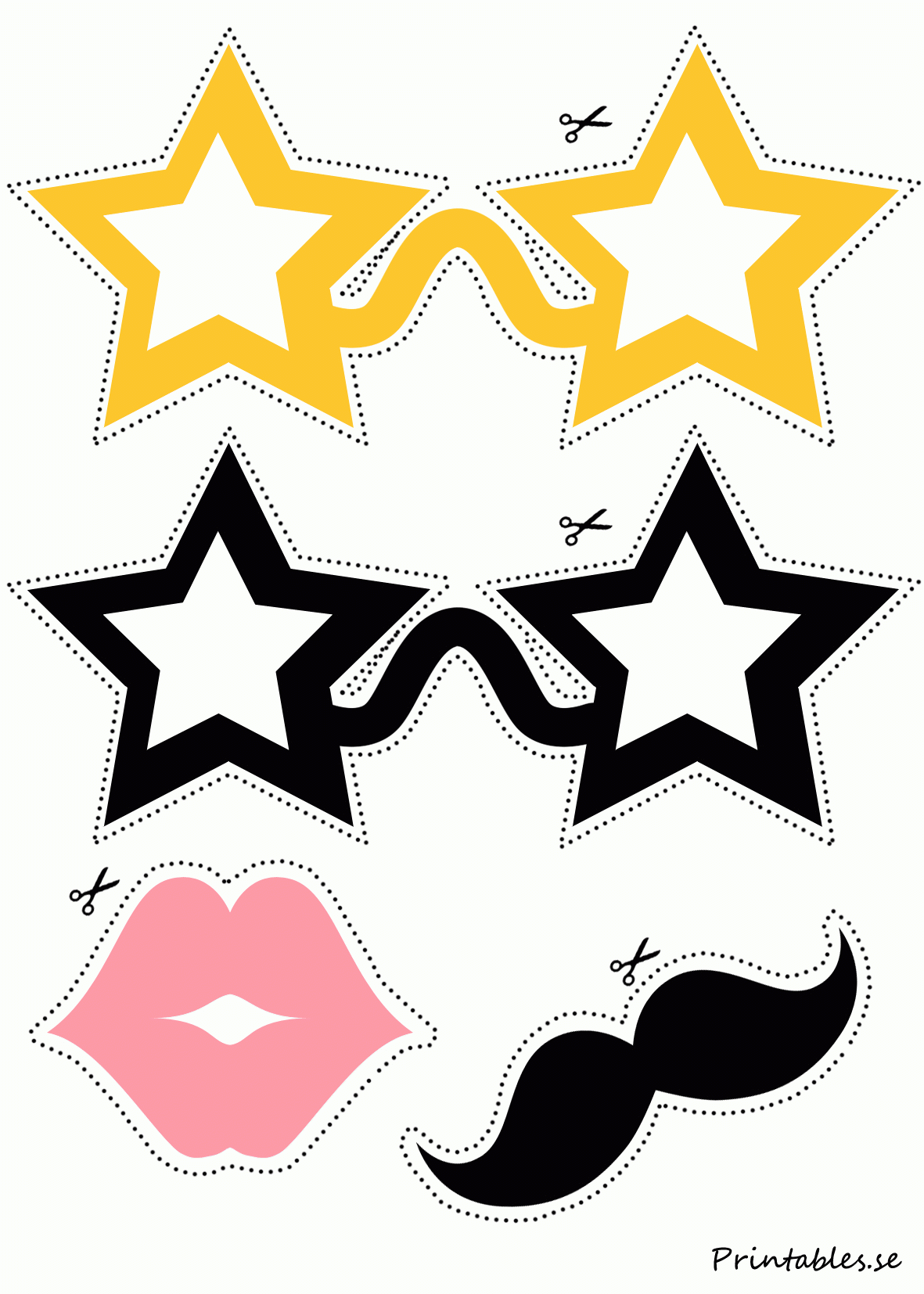 Free Printable Photo Booth Props Template Free Printable