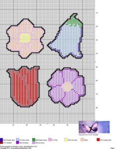 Free Printable Plastic Canvas Flower Patterns Printable Templates
