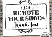 Please Remove Shoes Sign Printable Free