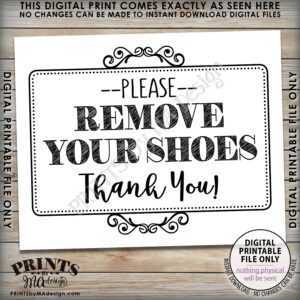 Free Printable Please Remove Shoes Sign Printable Printable Word Searches