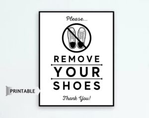 Free Printable Please Remove Your Shoes Sign Printable Prntbl