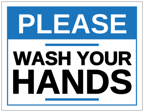 Wash Your Hands Sign Free Printable