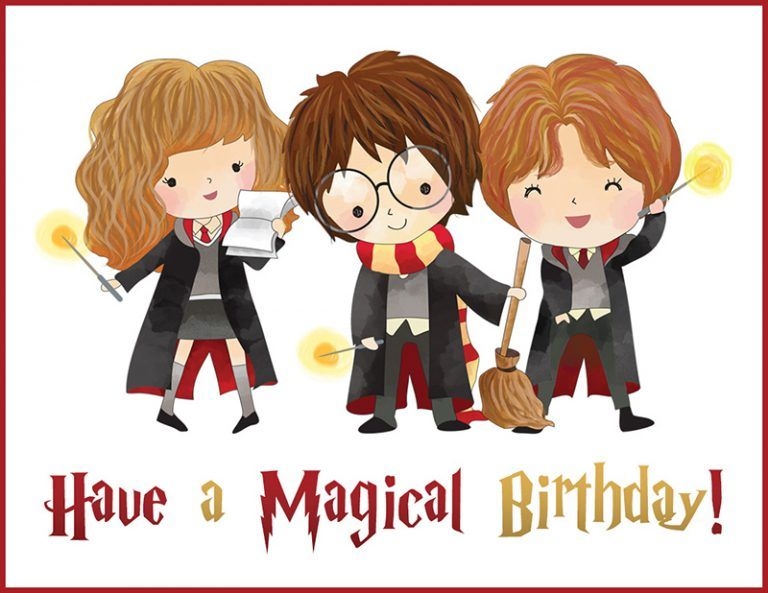 Harry Potter Birthday Cards Free Printable
