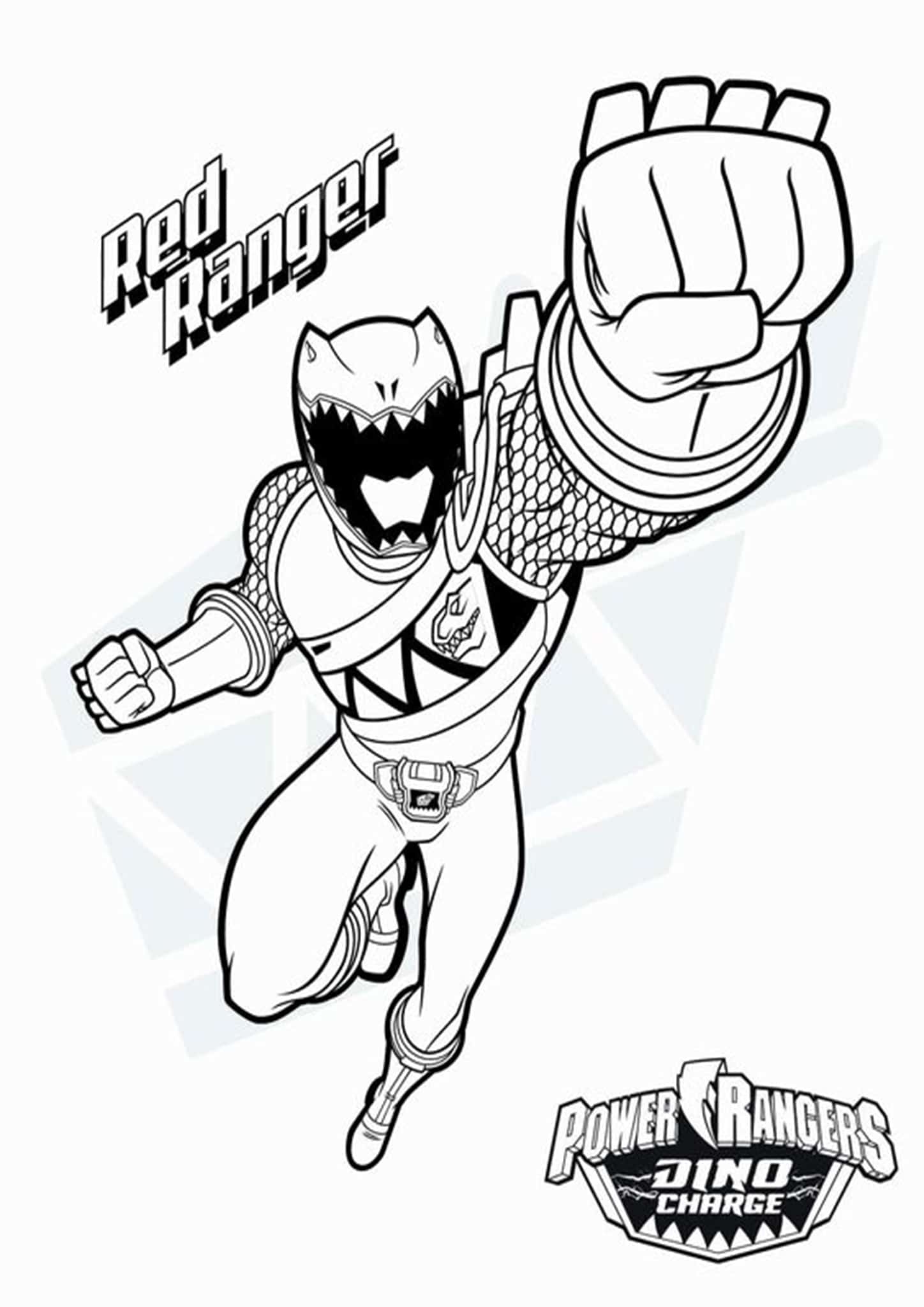 Free Printable Power Ranger Coloring Pages