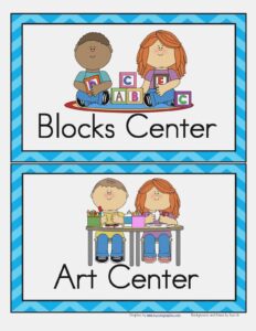 Free Printable Preschool Classroom Labels