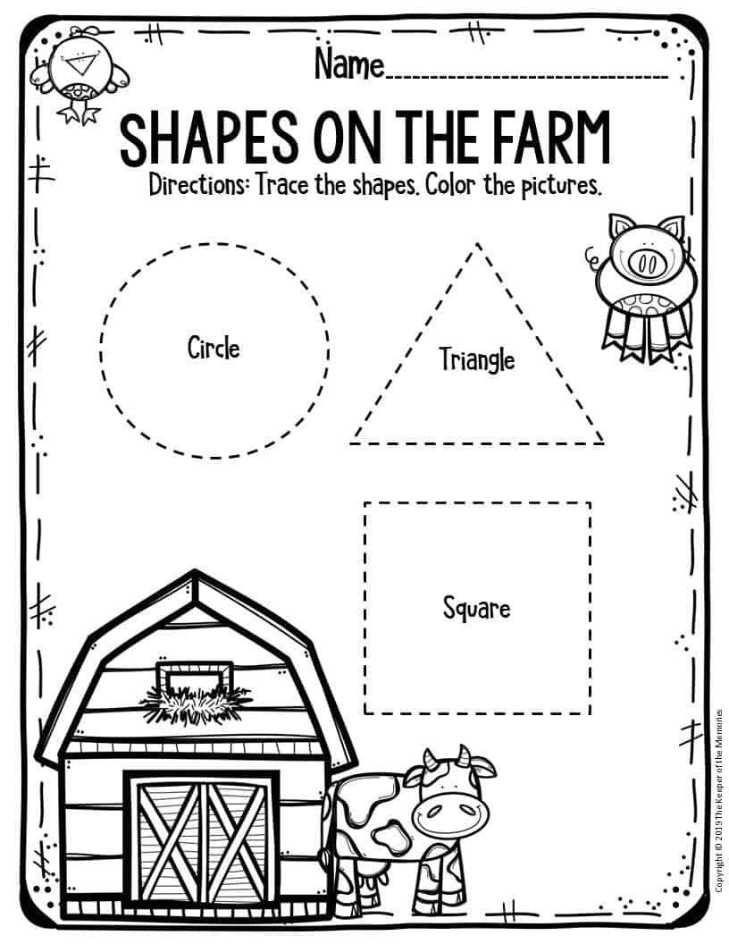 Free Printable Preschool Farm Activities