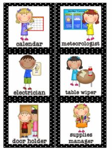 Free Printable Preschool Job Chart Pictures AlphabetWorksheetsFree