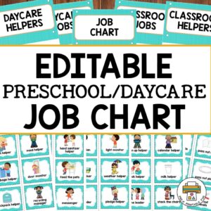 Free Printable Preschool Job Chart Pictures Printable Templates By Nora