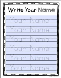 Free Printable Preschool Name Writing Worksheets Dot To Dot Name