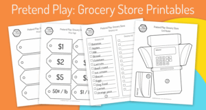 Free Printable Pretend Play Grocery Store Printables