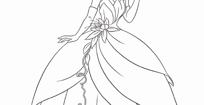 Free Printable Princess Tiana Coloring Pages
