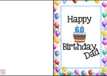 Free Printable Birthday Card For Daddy
