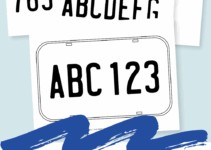 Free Printable Printable License Plate Template