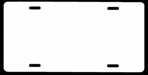Free Printable Printable License Plate Template Printable Templates