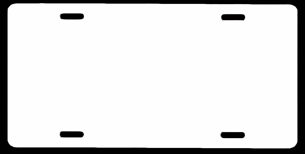Free Printable Printable License Plate Template Printable Templates