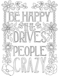 Free Printable Quote Coloring Pages